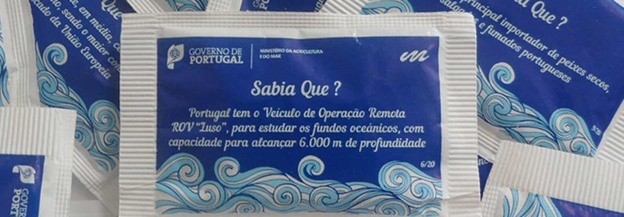 Pacotes de açucar com sabor a Mar