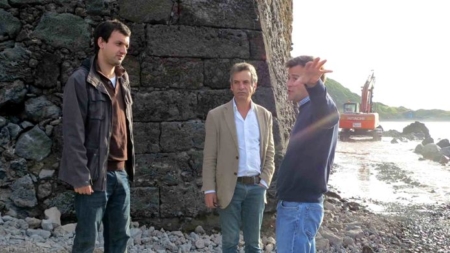 Obras de proteção costeira do Forte de São Sebastião, na ilha do Faial, decorrem a bom ritmo