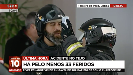 Acidente com barco no Terreiro do Paço. Mais de 30 feridos