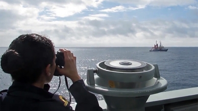 Marinha acompanha e vigia as atividades oceanográficas no mar dos Açores