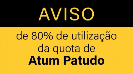 Aviso de 80% utilização da quota de Atum patudo – BET/ATLANT