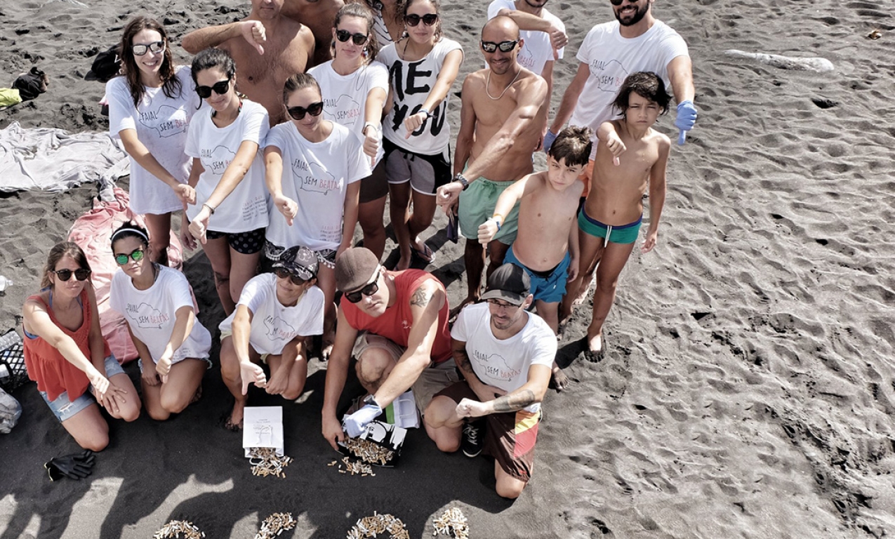 Movimento Faial sem beatas: Ação de sensibilização na Praia do Almoxarife