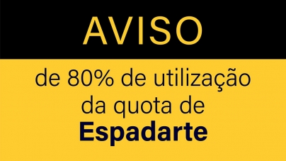 Aviso de 80% de utilização da quota da espécie: Espadarte – (SWO/AS05N)