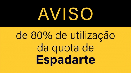 Aviso de 80% de utilização da quota da espécie: Espadarte – (SWO/AS05N)