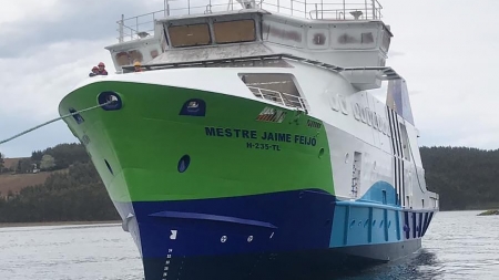 Já foi lançado à água o navio “Mestre Jaime Feijó” da Atlânticoline