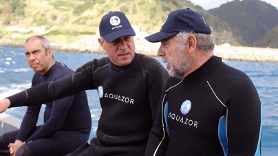 Gui Menezes visita primeiro projeto de criação de peixes em aquacultura dos Açores